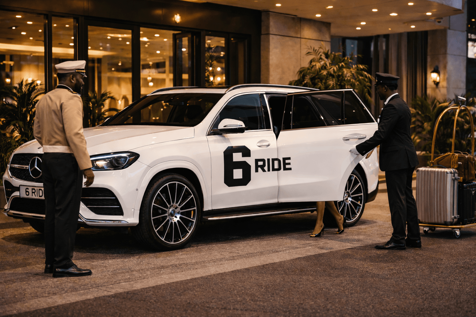 6ride chauffeur service at hotel arrival