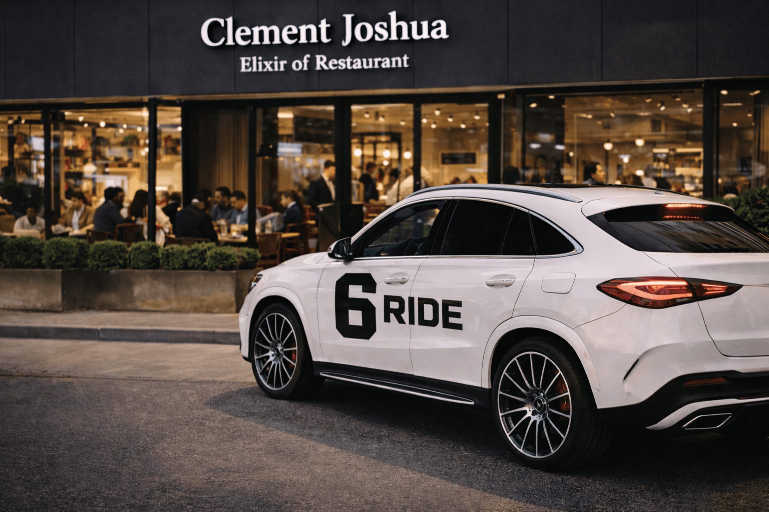 6ride vehicle at Elixir of Restaurant pickup