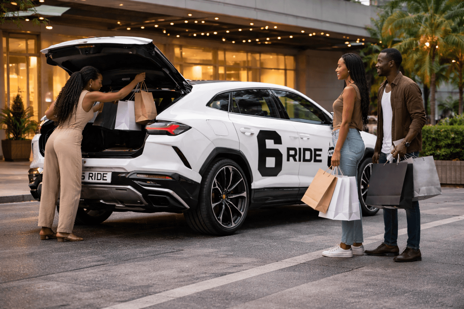 6ride premium lifestyle pickup after shopping